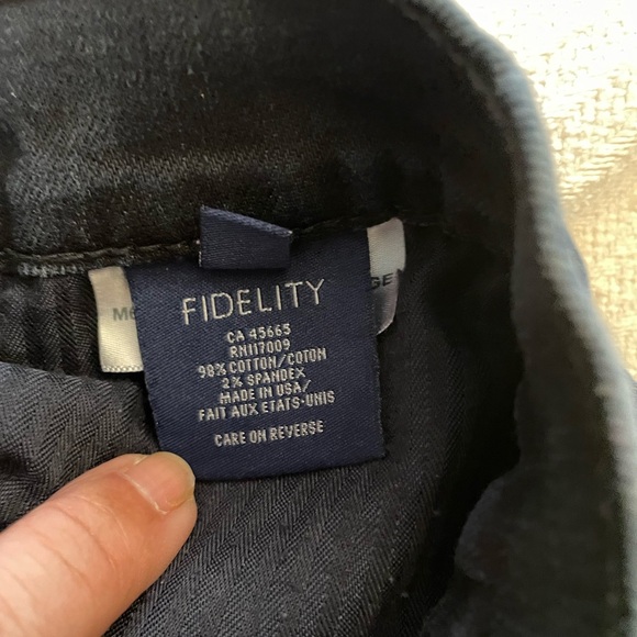 Mens jeans by Fidelity. Waist size 34” Color is Black. - Picture 3 of 8